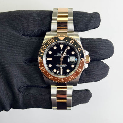 Rolex GMT Master II "Rootbeer" 40mm Black Dial Watch Ref# 126711CHNR