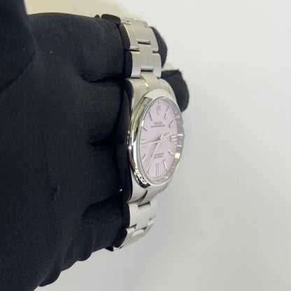 Rolex Oyster Perpetual 41mm Pink Dial Watch Ref# 134300