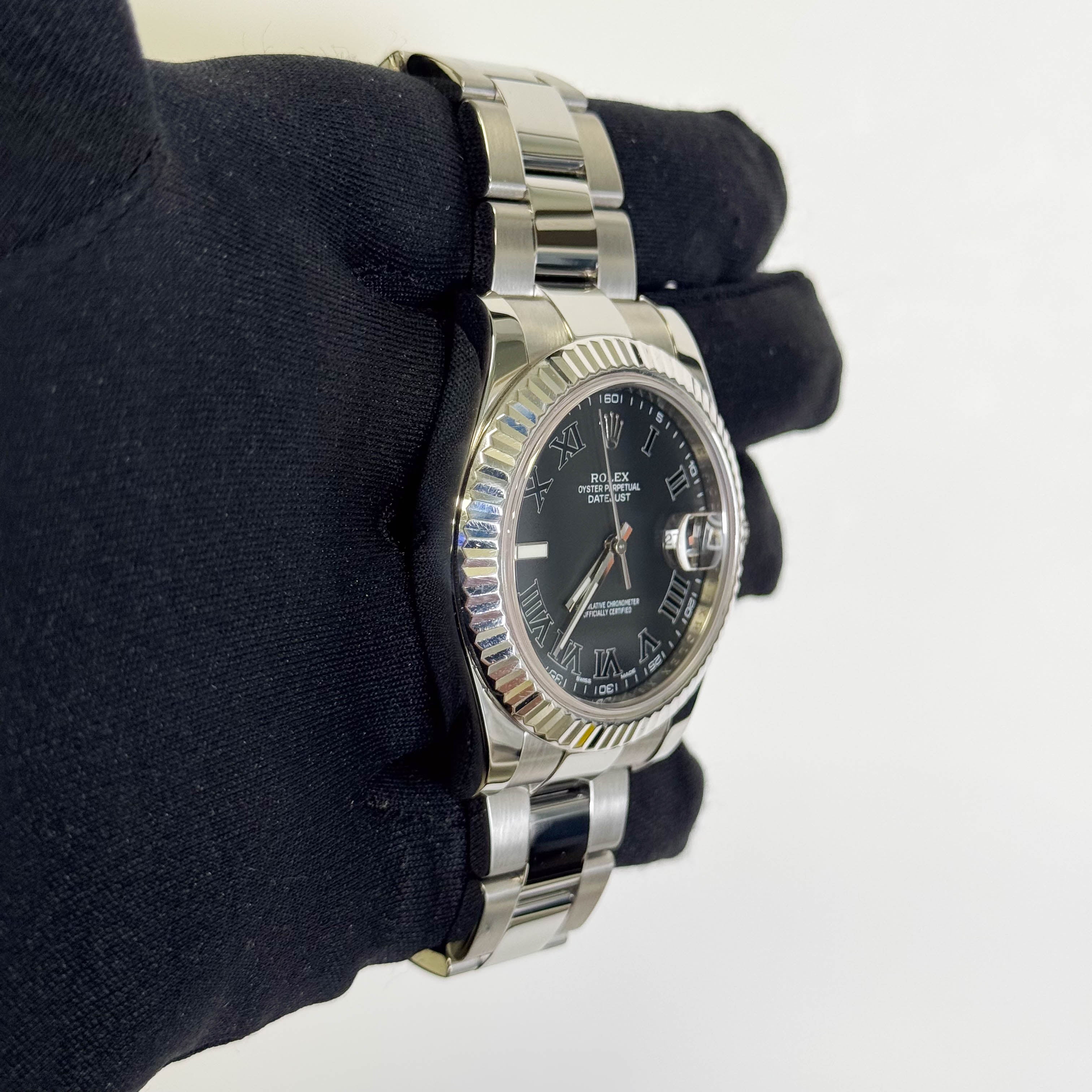 Rolex Datejust 41mm Grey Dial Watch Ref# 116334 - Happy Jewelers Fine Jewelry Lifetime Warranty