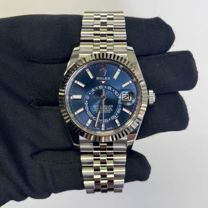 Rolex Sky-Dweller 42mm Blue Dial Watch Ref# 326934