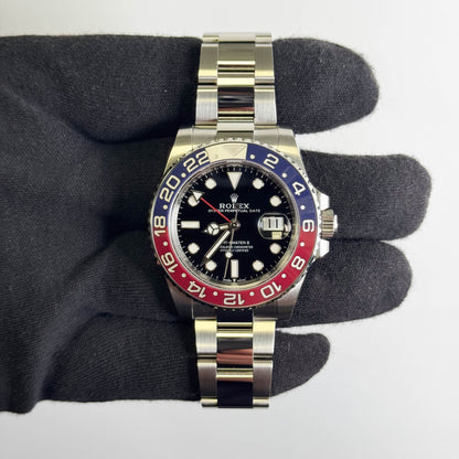 Rolex GMT Master II 40mm Black Dial Watch Ref# 126710BLRO