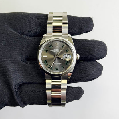Rolex Datejust 36mm Wimbledon Dial Watch Ref# 126200