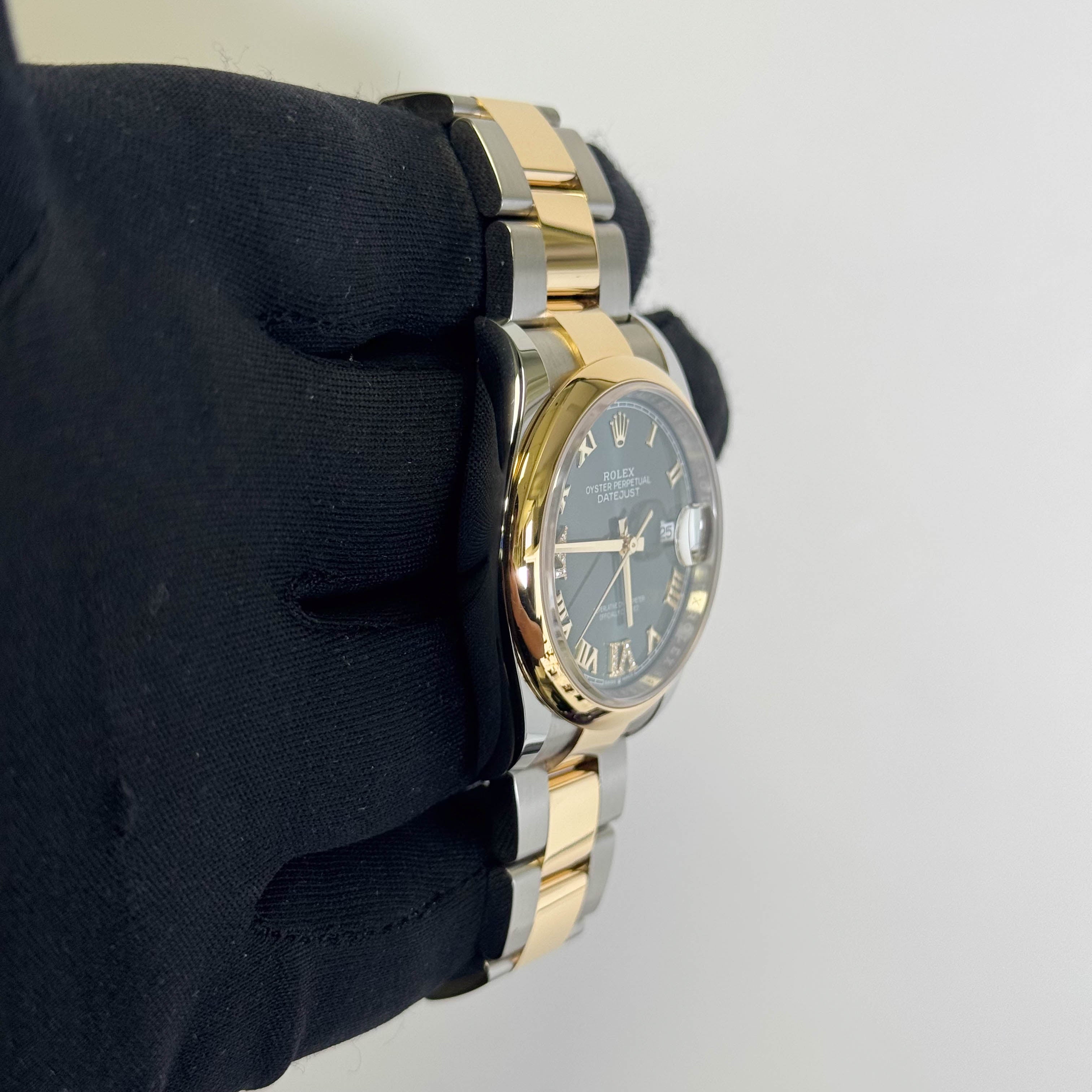 Rolex Datejust 36mm Green Dial Watch Ref# 126203