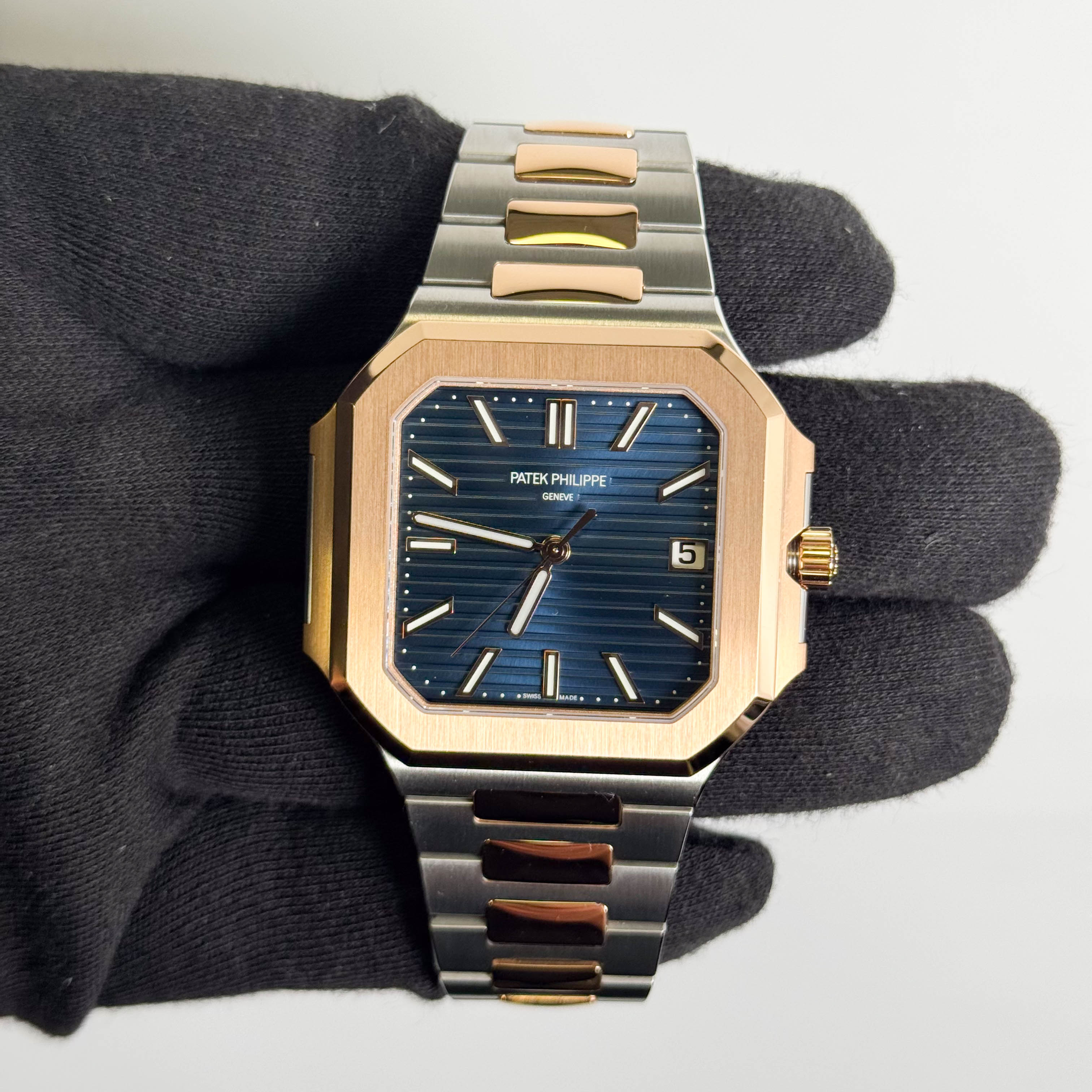Patek Philippe Cubitis 45mm Blue Dial Watch Ref# 5821/1AR-001