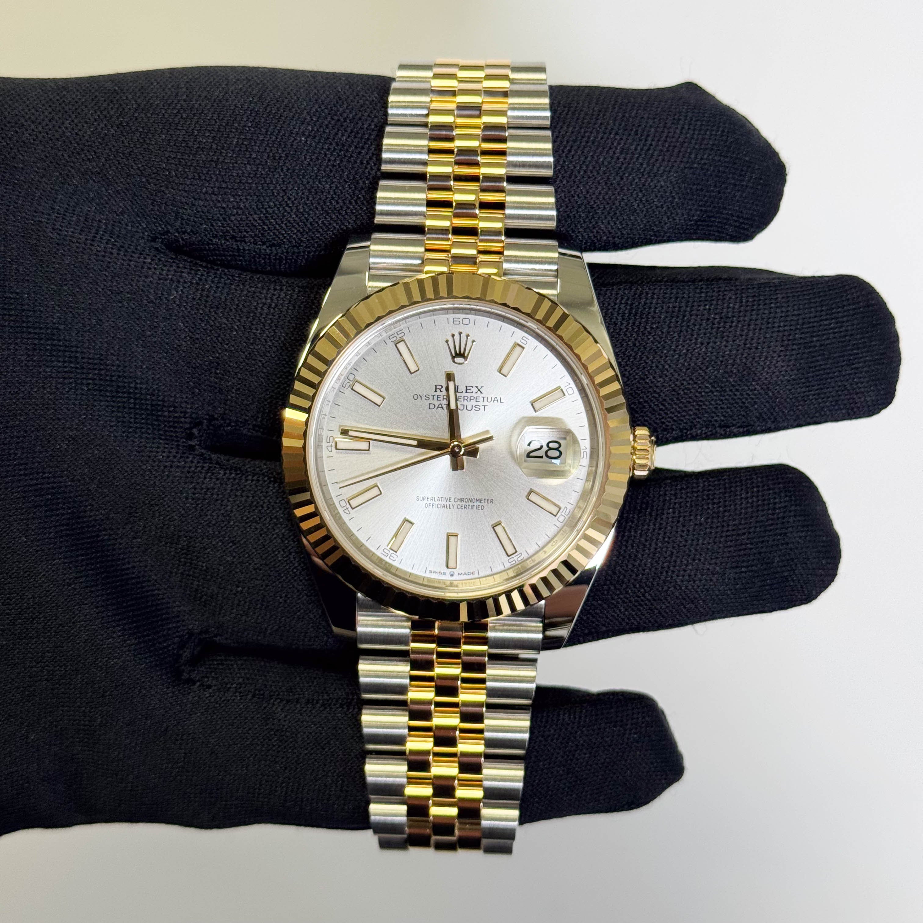 Rolex Datejust 41mm Silver Dial Watch Ref# 126333