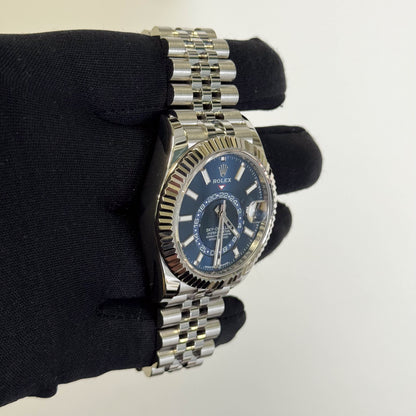 Rolex Sky-Dweller 42mm Blue Dial Watch Ref# 336934 - Happy Jewelers Fine Jewelry Lifetime Warranty