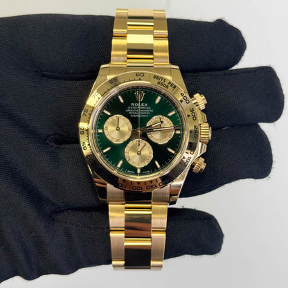 Rolex Daytona 40mm Green Dial Watch Ref# 126508
