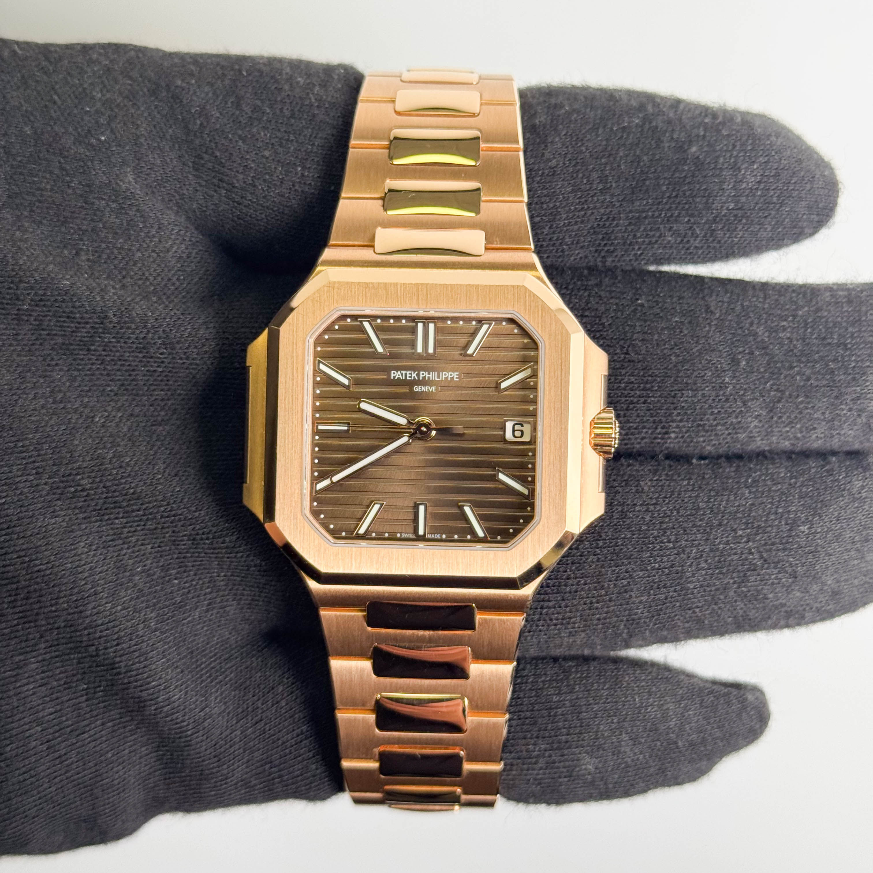 Patek Philippe Cubitus 40mm Brown Dial Watch Ref# 7128/1R-001