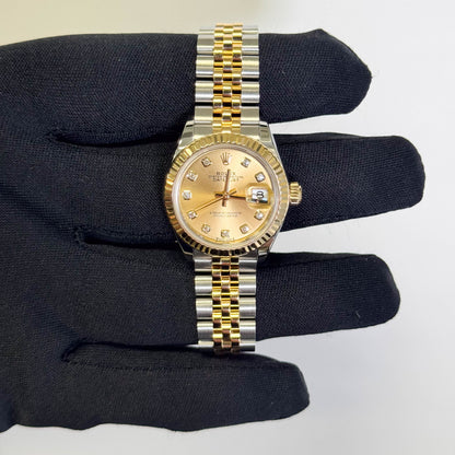 Rolex Datejust 28mm Champagne Dial Watch Ref# 279173 - Happy Jewelers Fine Jewelry Lifetime Warranty