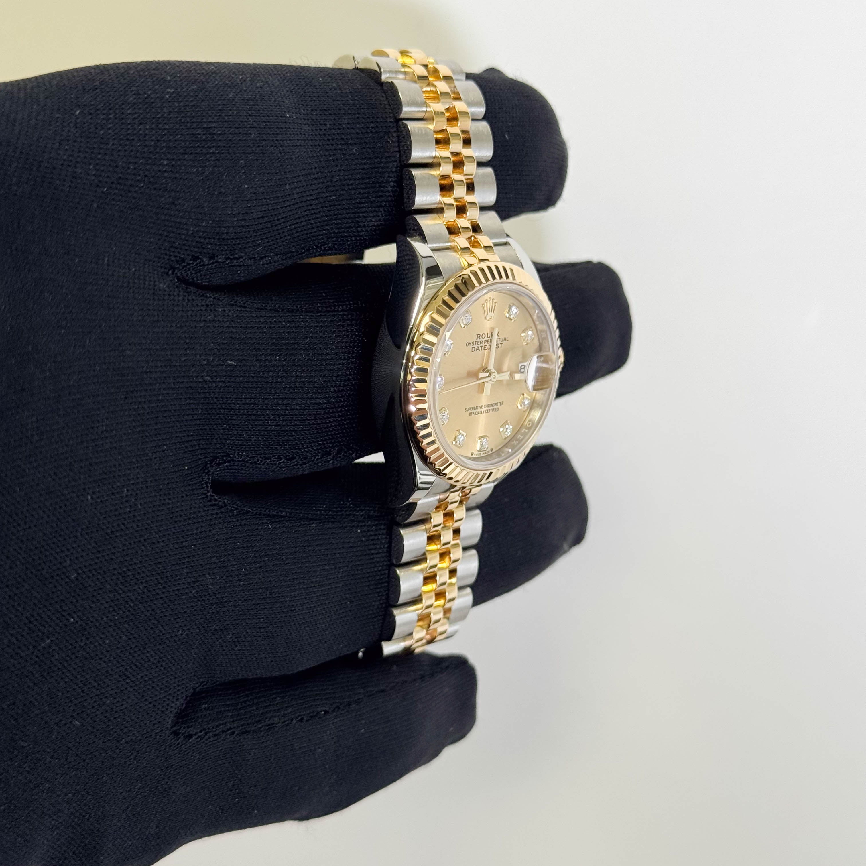 Rolex Datejust 28mm Champagne Dial Watch Ref# 279173 - Happy Jewelers Fine Jewelry Lifetime Warranty