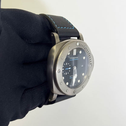 Panerai Luminor Submersible 47mm Black Dial Watch Ref# PAM01305 - Happy Jewelers Fine Jewelry Lifetime Warranty