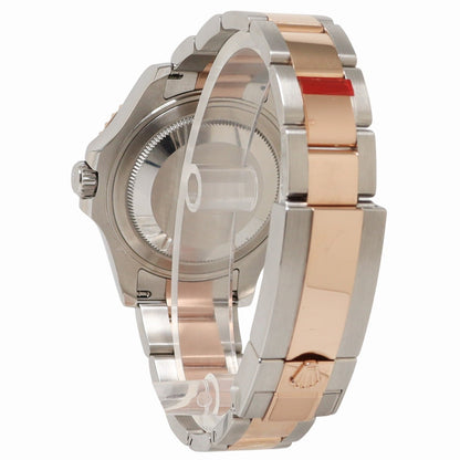 Rolex Yachtmaster 37mm Everose Gold & Stainless Steel Chocolate Dot Dial Watch Reference# 268621 - Happy Jewelers Fine Jewelry Lifetime Warranty