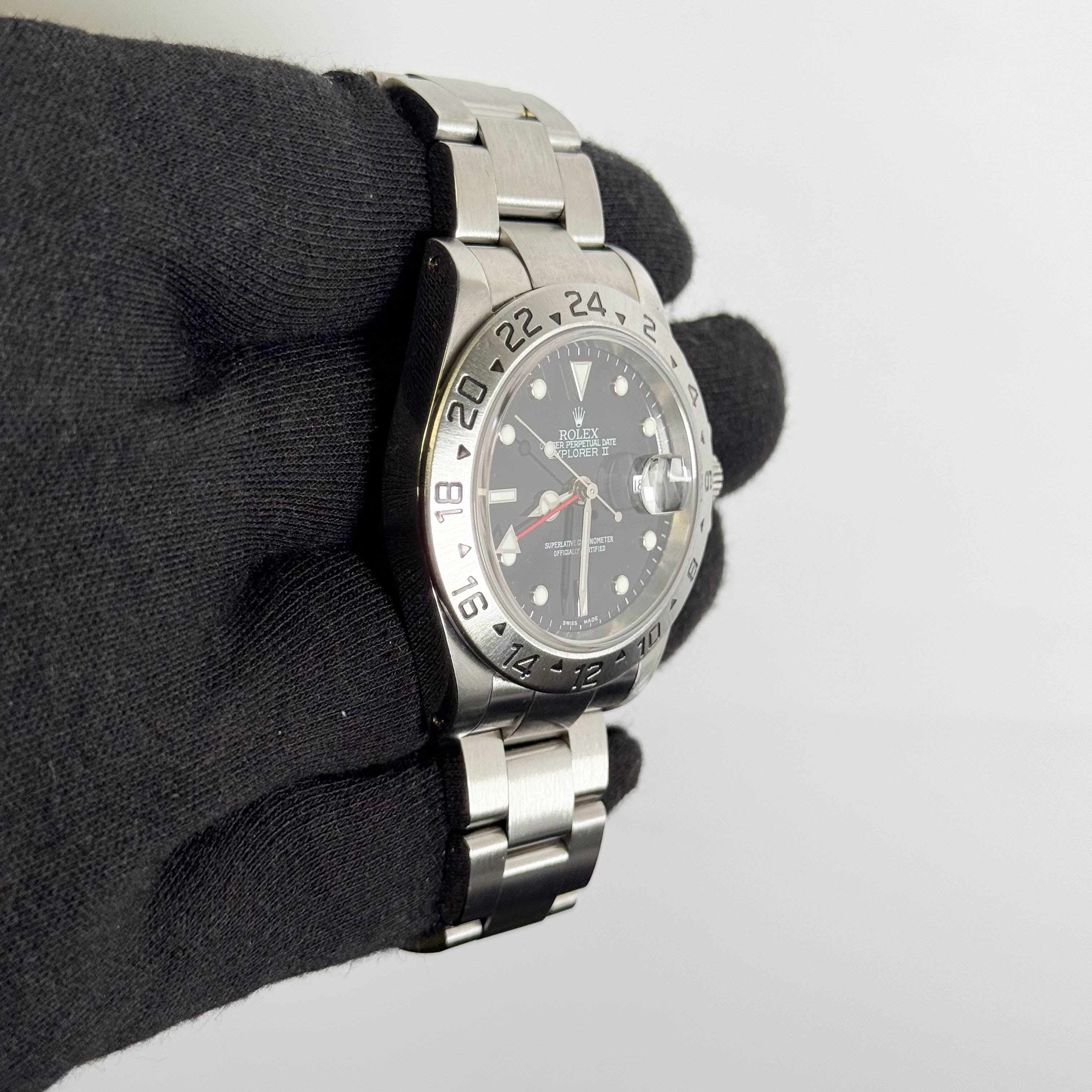 Rolex Explorer II 40mm Black Dial Watch Ref# 16570