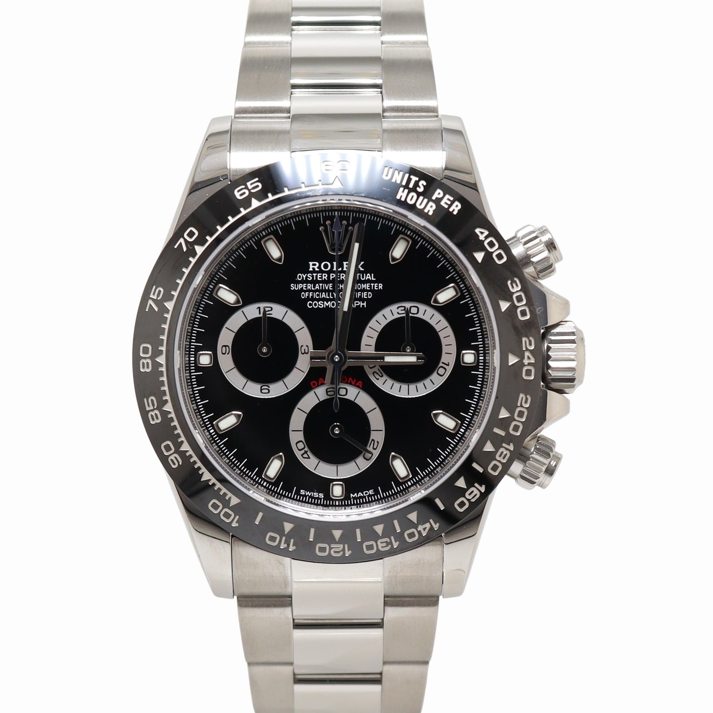 Rolex Daytona Stainless Steel 40mm Black Chronograph Dial Watch Reference# 116500LN - Happy Jewelers Fine Jewelry Lifetime Warranty