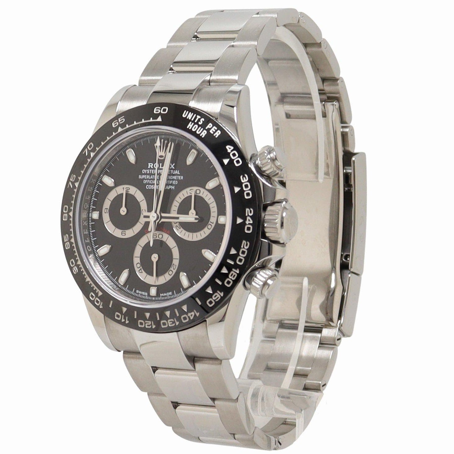 Rolex Daytona 40mm Stainless Steel Black Chronograph Dial Watch Reference#: 116500LN - Happy Jewelers Fine Jewelry Lifetime Warranty