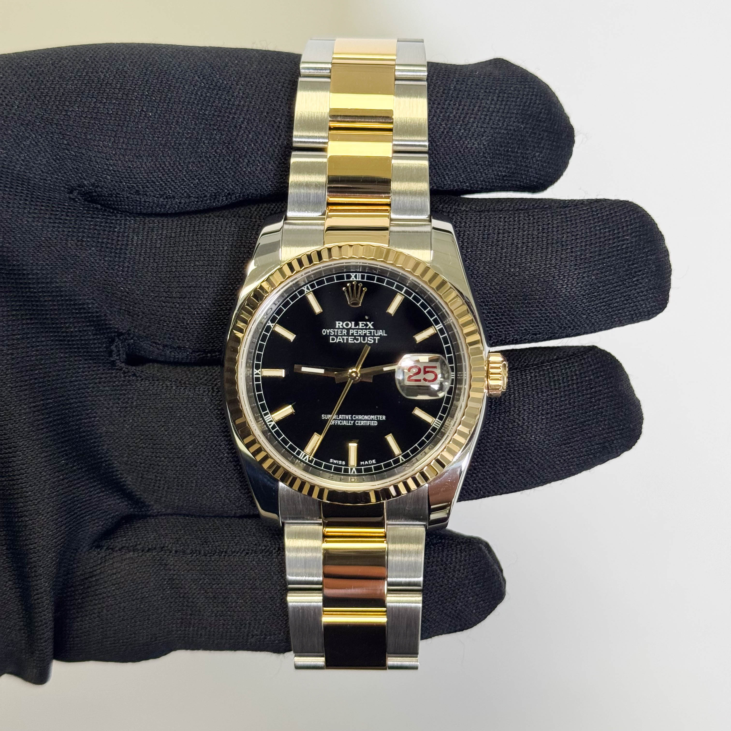 Rolex Datejust 36mm Black Dial Watch Ref# 116233 - Happy Jewelers Fine Jewelry Lifetime Warranty