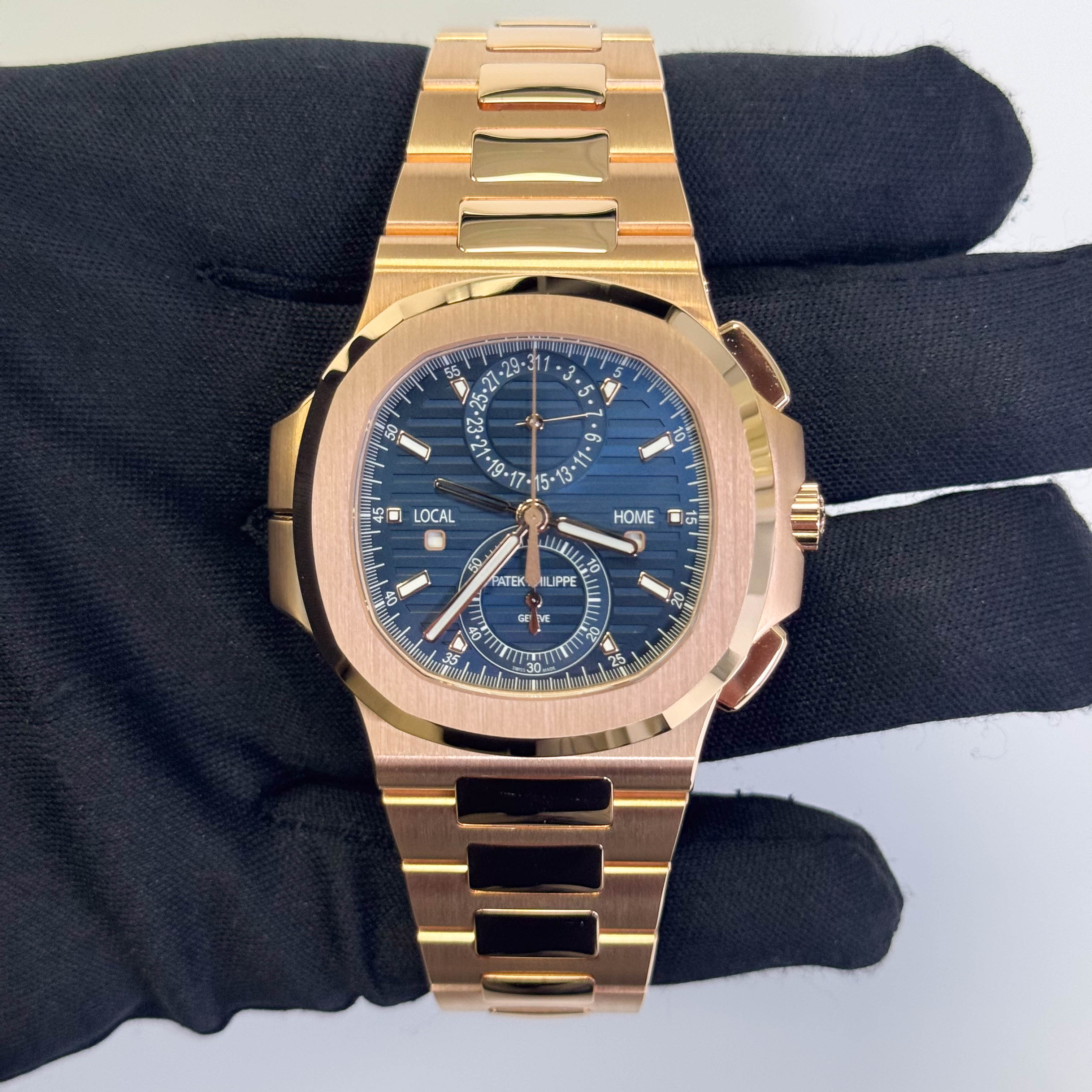 Patek Philippe Nautilus 40.5mm Blue Dial Watch Ref# 5990/1R-001 - Happy Jewelers Fine Jewelry Lifetime Warranty