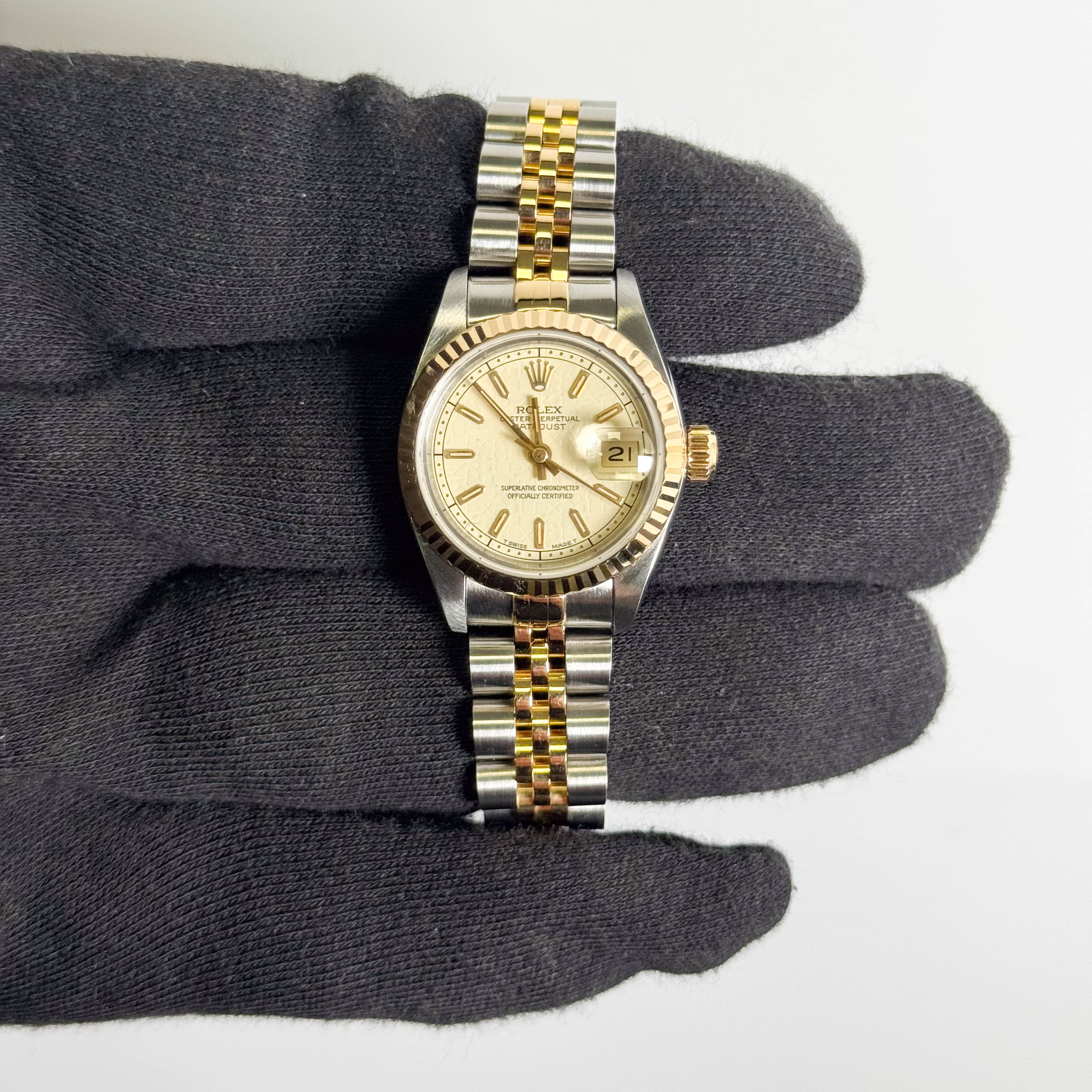 Rolex Datejust 26mm Champagne Dial Watch Ref# 69173
