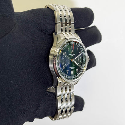 Breitling Premier B01 Chronograph Green Dial Watch Ref# AB0145371L1A1
