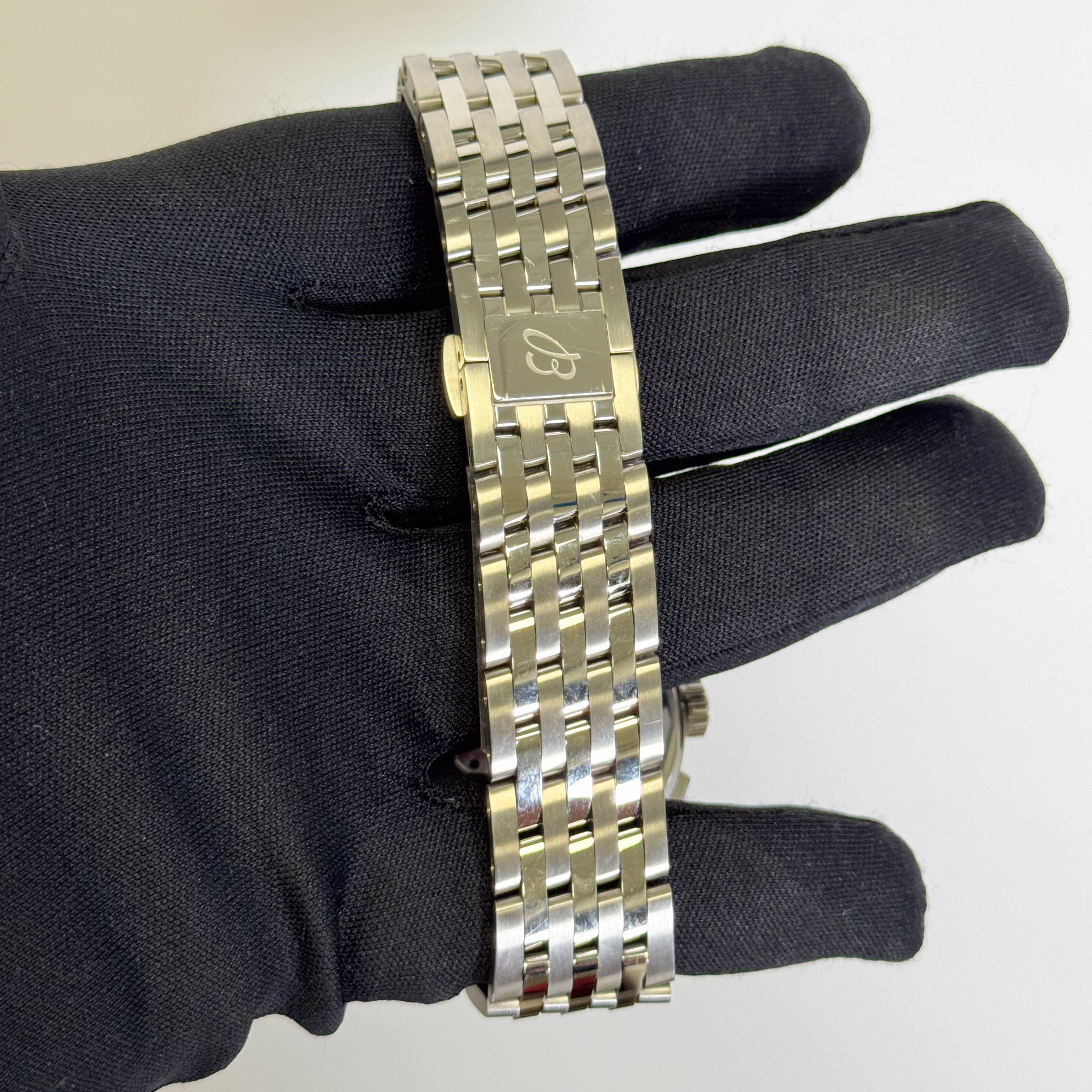 Breitling Premier B01 Chronograph Green Dial Watch Ref# AB0145371L1A1