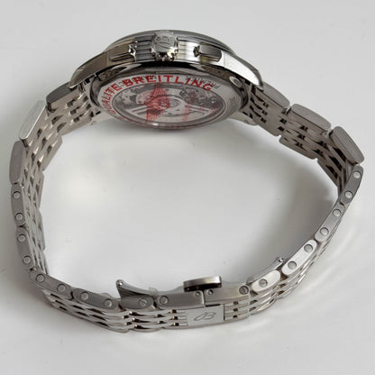 Breitling Premier B01 Chronograph Green Dial Watch Ref# AB0145371L1A1