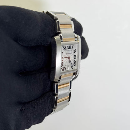 Cartier Tank Francaise 25mm Ivory Dial Ref#W51005Q4 - Happy Jewelers Fine Jewelry Lifetime Warranty