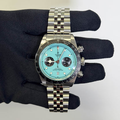 Tudor Black Bay 41mm Turquoise Dial Watch Ref# 79360N - Happy Jewelers Fine Jewelry Lifetime Warranty