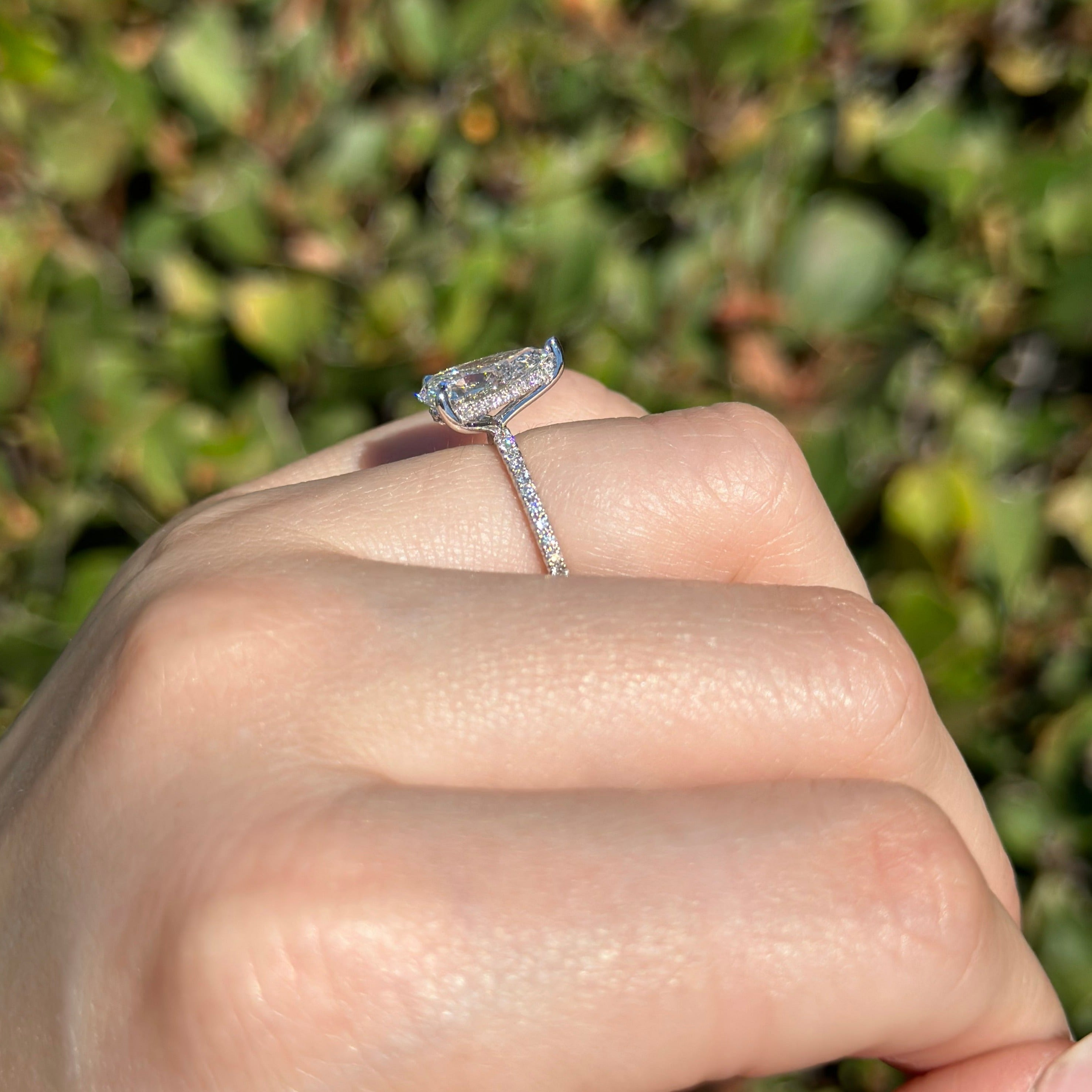 Lab Created Pear Engagement Rings Happy Jewelers