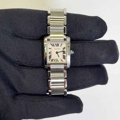Cartier Tank 20mm Ivory Dial Watch Ref# W51008Q3 - Happy Jewelers Fine Jewelry Lifetime Warranty