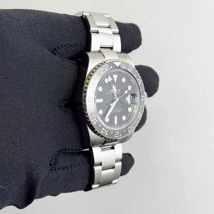 Rolex GMT-Master II 40mm Black Dial Watch Ref# 126710GRNR