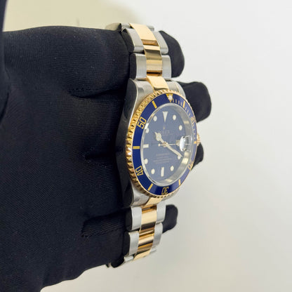 Rolex Submariner 40mm Blue Dial Watch Ref# 16613 - Happy Jewelers Fine Jewelry Lifetime Warranty
