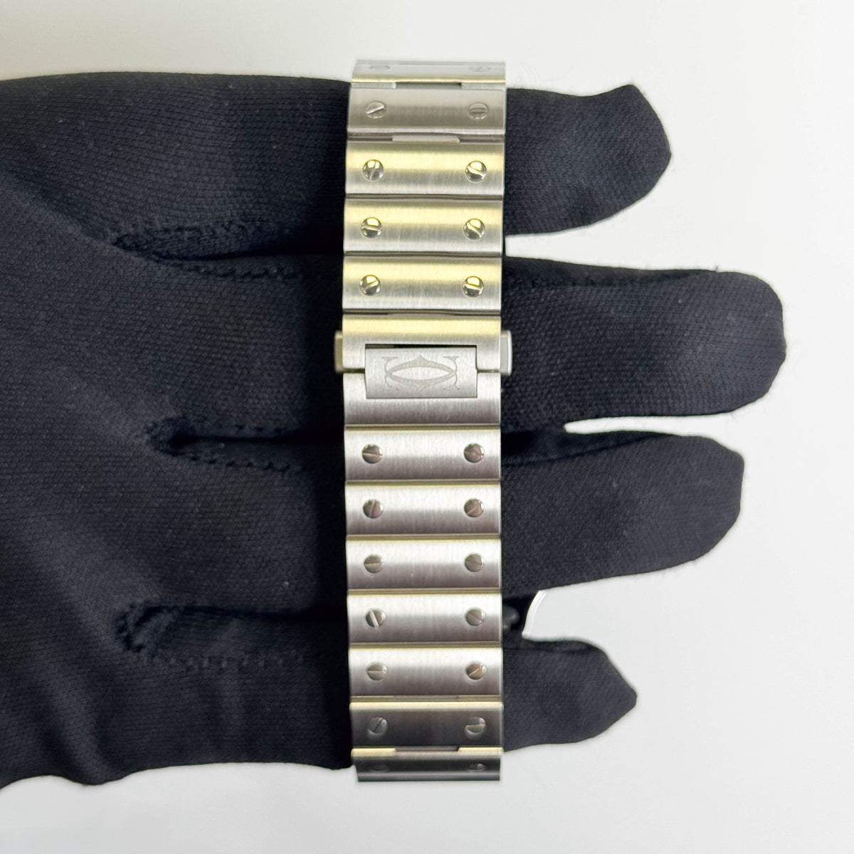 Cartier Santos 47.5mm x 39.8mm Black Dial Watch Ref# WSSA0096