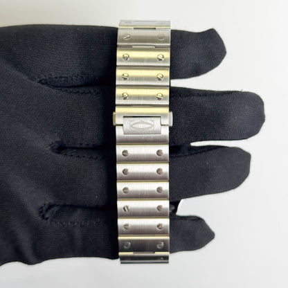 Cartier Santos 47.5mm x 39.8mm Black Dial Watch Ref# WSSA0096
