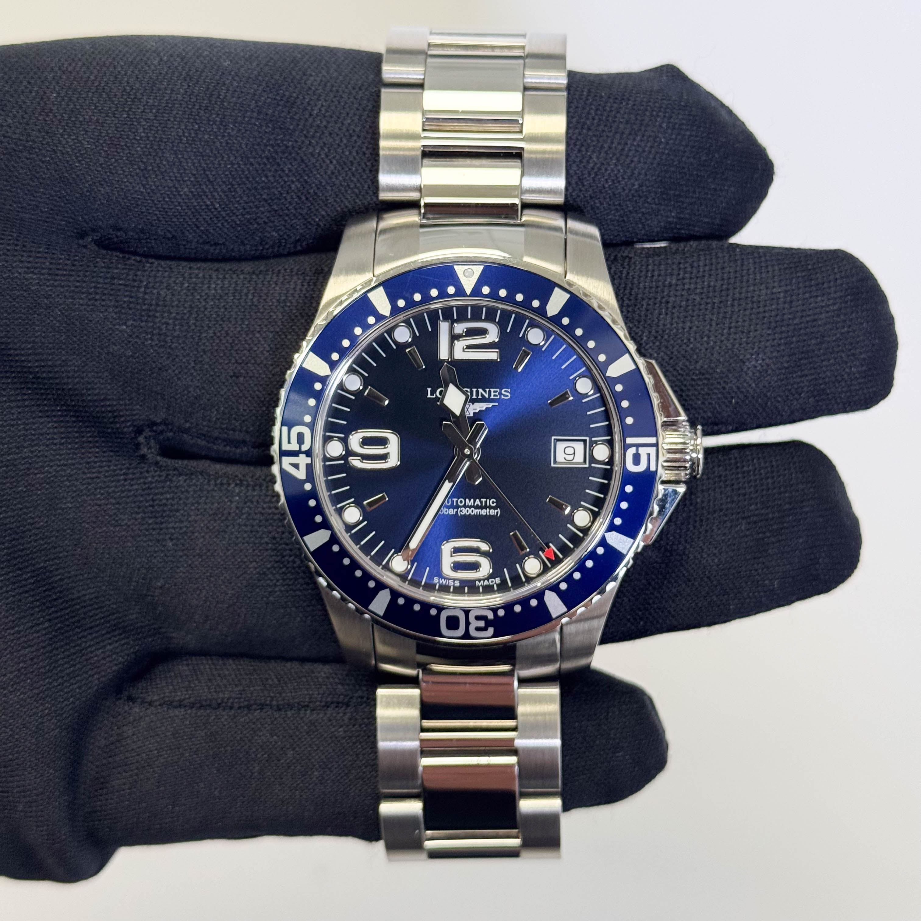 Longines HydroConquest 39mm Blue Dial Watch Ref# L3.741.4.96.6 - Happy Jewelers Fine Jewelry Lifetime Warranty