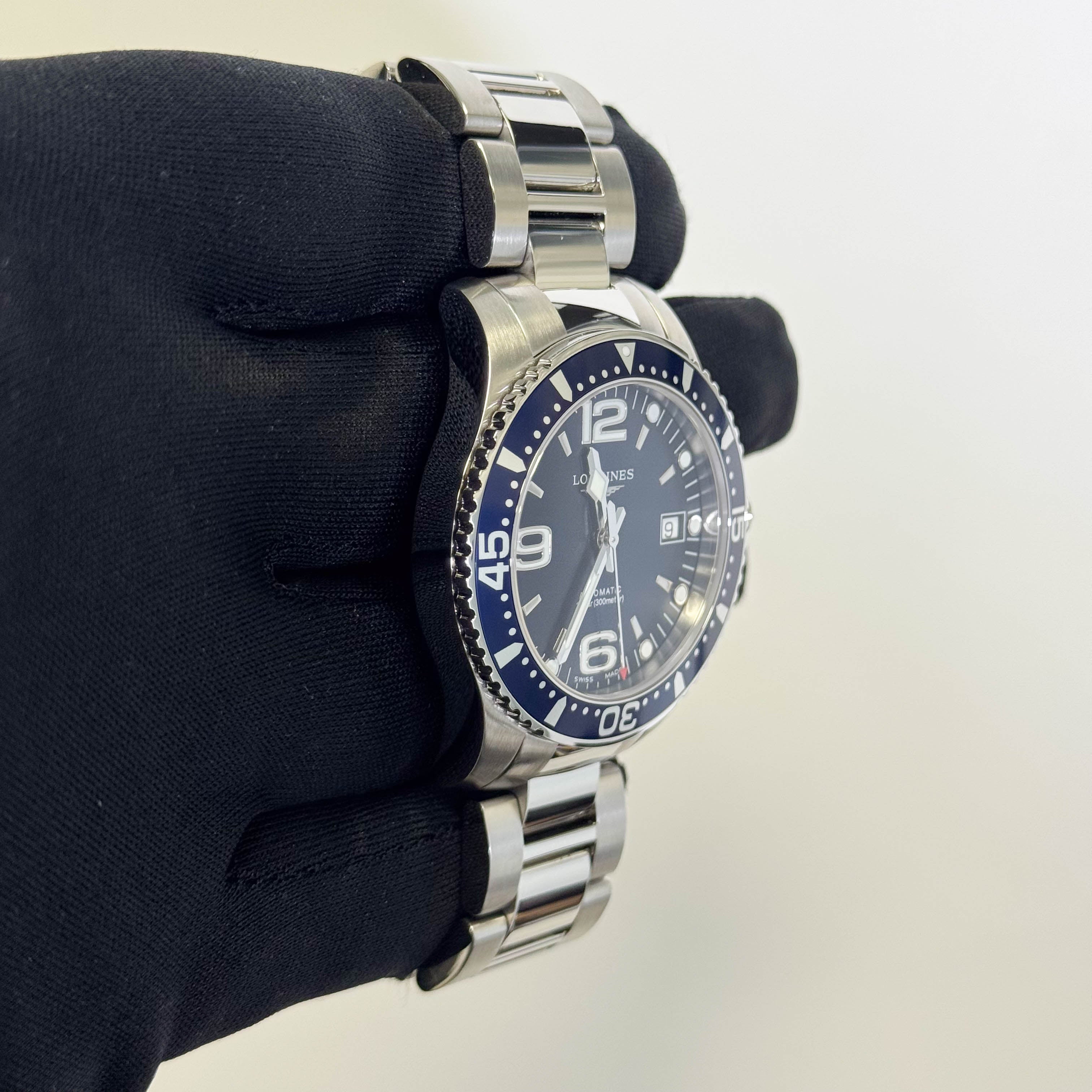 Longines HydroConquest 39mm Blue Dial Watch Ref# L3.741.4.96.6 - Happy Jewelers Fine Jewelry Lifetime Warranty