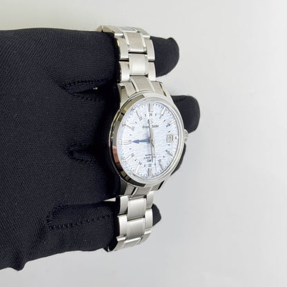 Grand Seiko Elegance GMT 39.5mm Light Blue Dial Watch Ref# SBGJ249