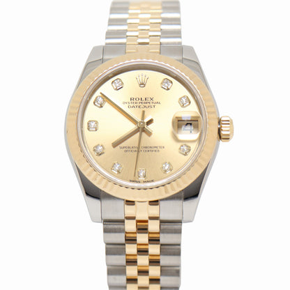 Rolex Datejust 31mm Champagne Dial Watch Ref# 178273 - Happy Jewelers Fine Jewelry Lifetime Warranty