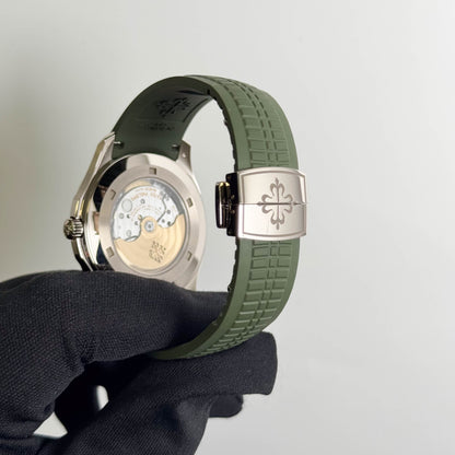 Patek Philippe Aquanaut 42mm Green Dial Watch Ref# 5168G-010