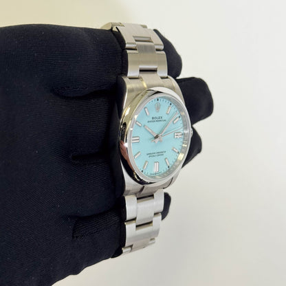 Rolex Oyster Perpetual 36mm Tiffany Dial Watch Ref# 126000 - Happy Jewelers Fine Jewelry Lifetime Warranty