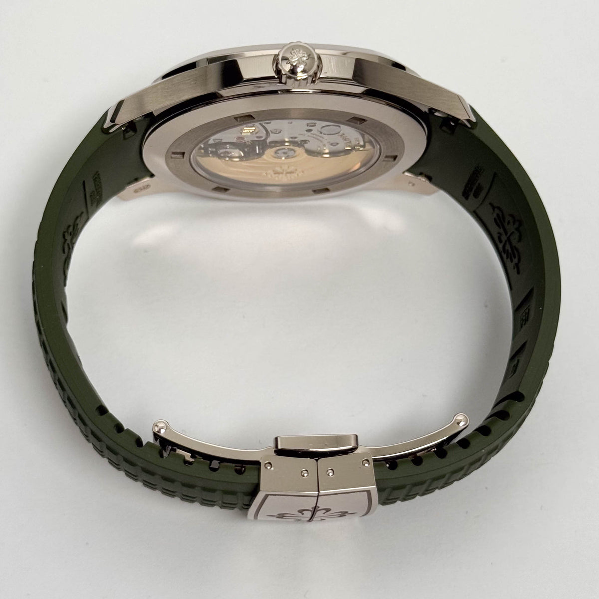 Patek Philippe Aquanaut 42mm Green Dial Watch Ref# 5168G-010