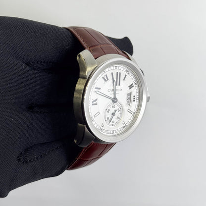Cartier Calibre 42mm Silver Dial Watch Ref# W7100013