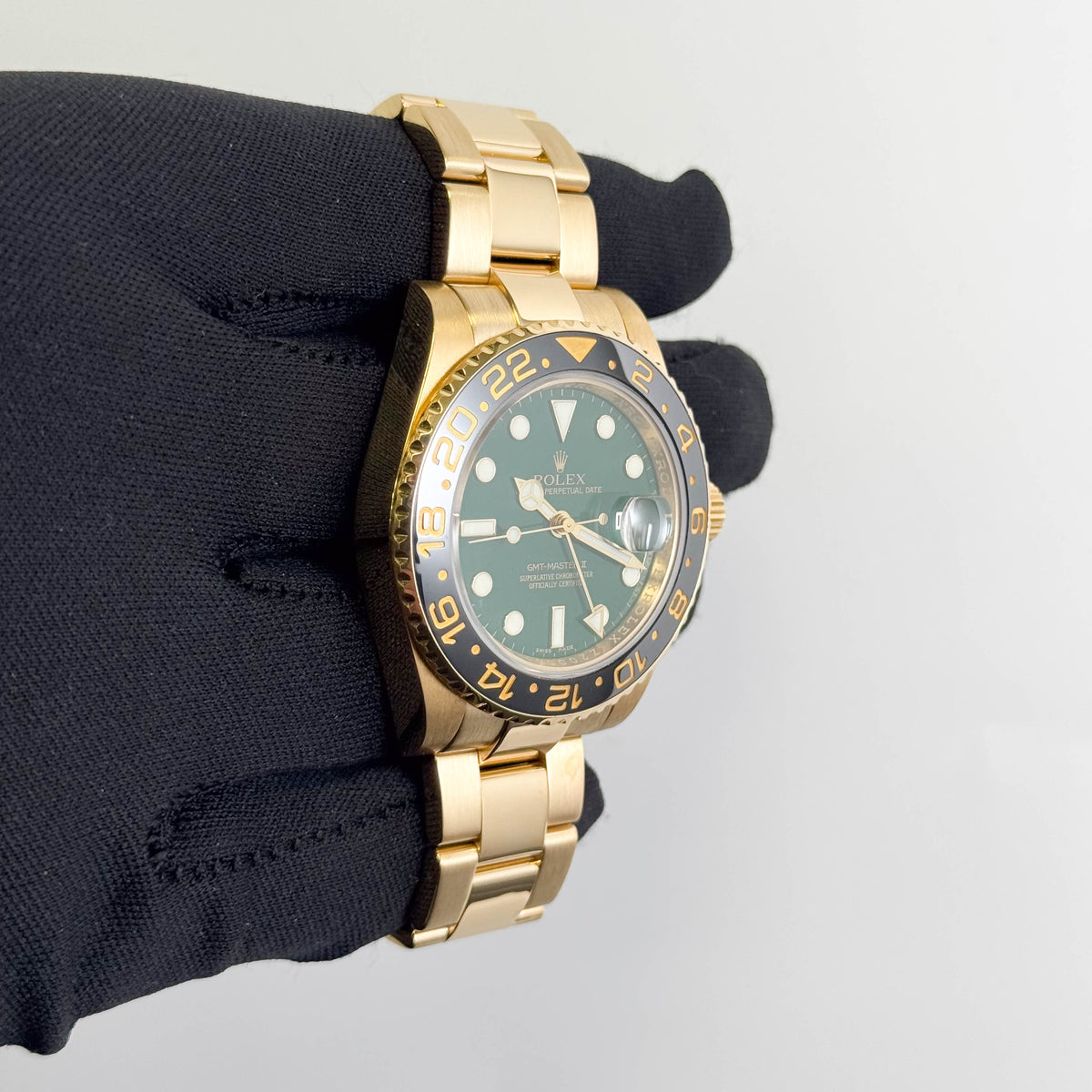 Rolex GMT Master II 40mm Green Dial Watch Ref# 116718LN