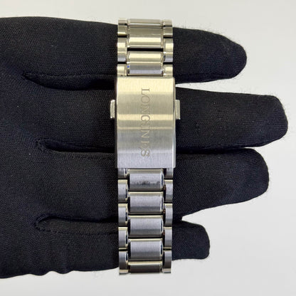Longines Spirit Zulu Time Stainless Steel 42mm Anthracite Dial Watch Ref# L3.812.4.63.6 - Happy Jewelers Fine Jewelry Lifetime Warranty