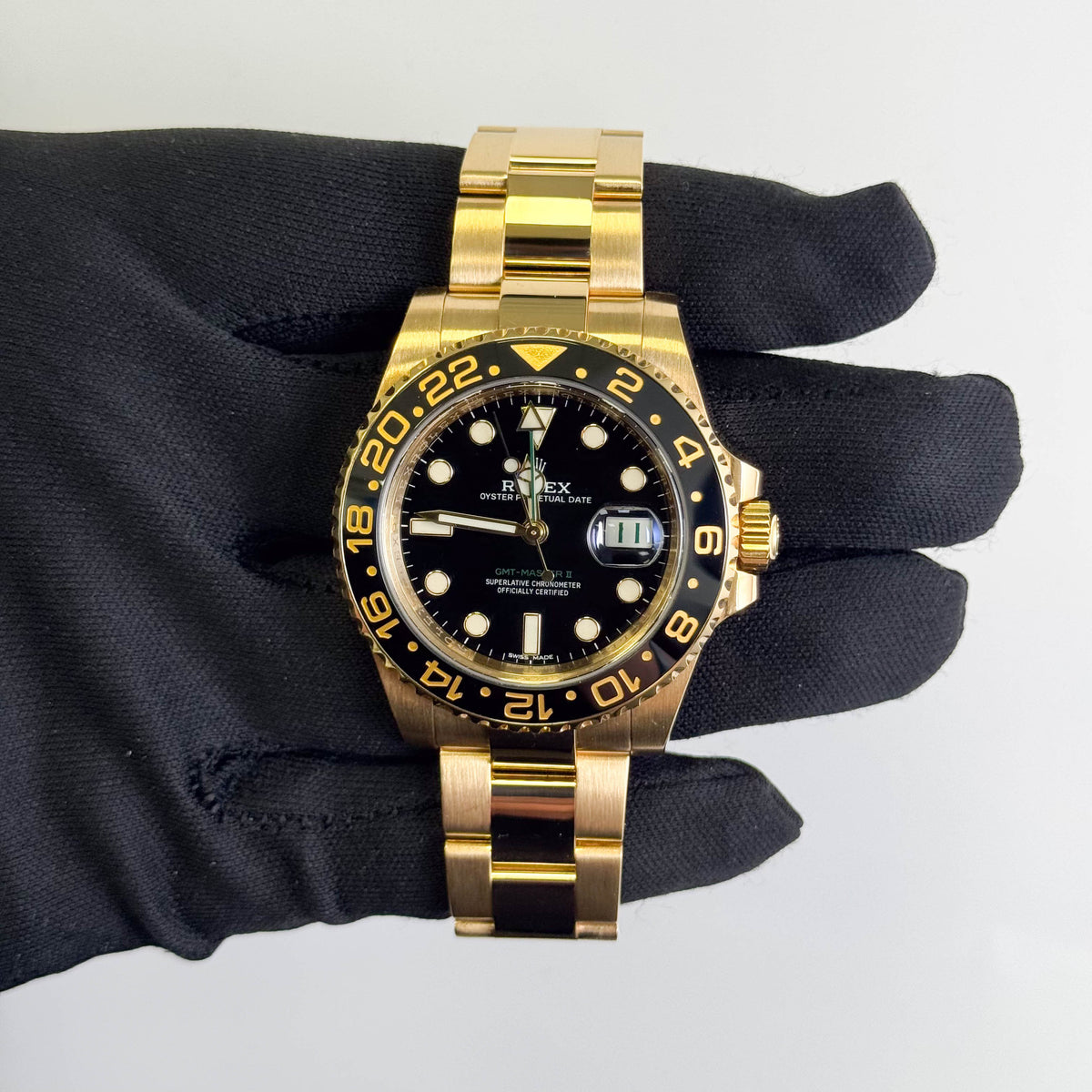 Rolex GMT Master II 40mm Black Dial Watch Ref# 116718LN