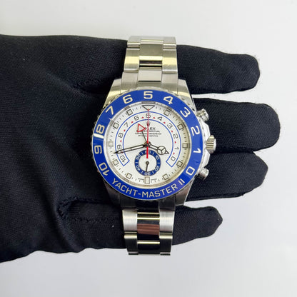 Rolex Yacht-Master II 44mm White Dial Watch Ref# 116680