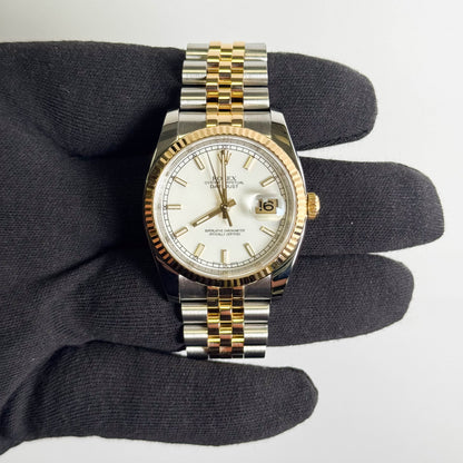 Rolex Datejust 36mm Champagne Dial Watch Ref# 116233
