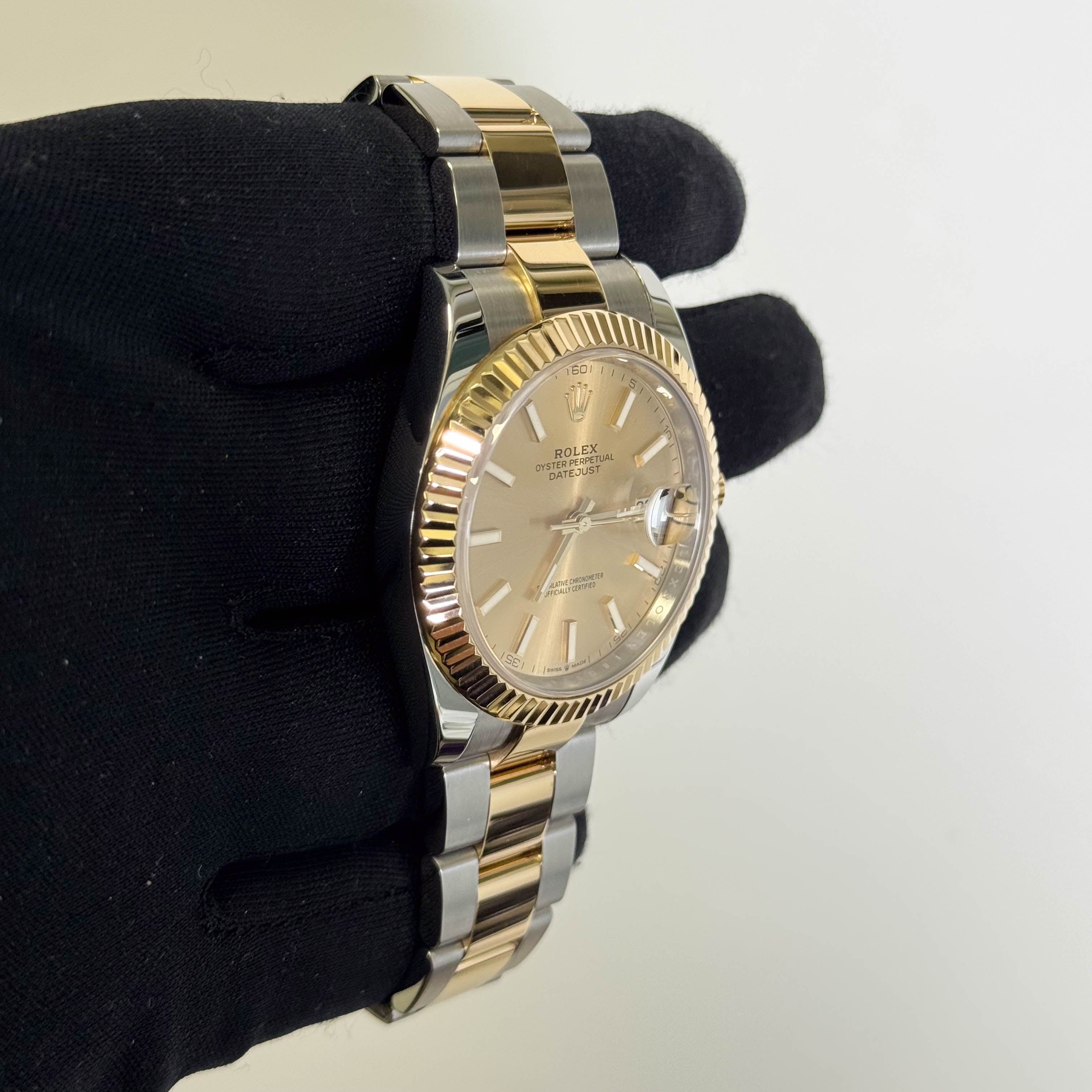 Rolex Datejust 41mm Champagne Dial Watch Ref# 126333 - Happy Jewelers Fine Jewelry Lifetime Warranty
