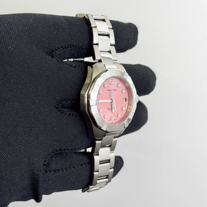 Tag Heuer Aquaracer Professional 200 Solargraph 34mm Pink Dial Watch Ref# WBP1318.BA0005