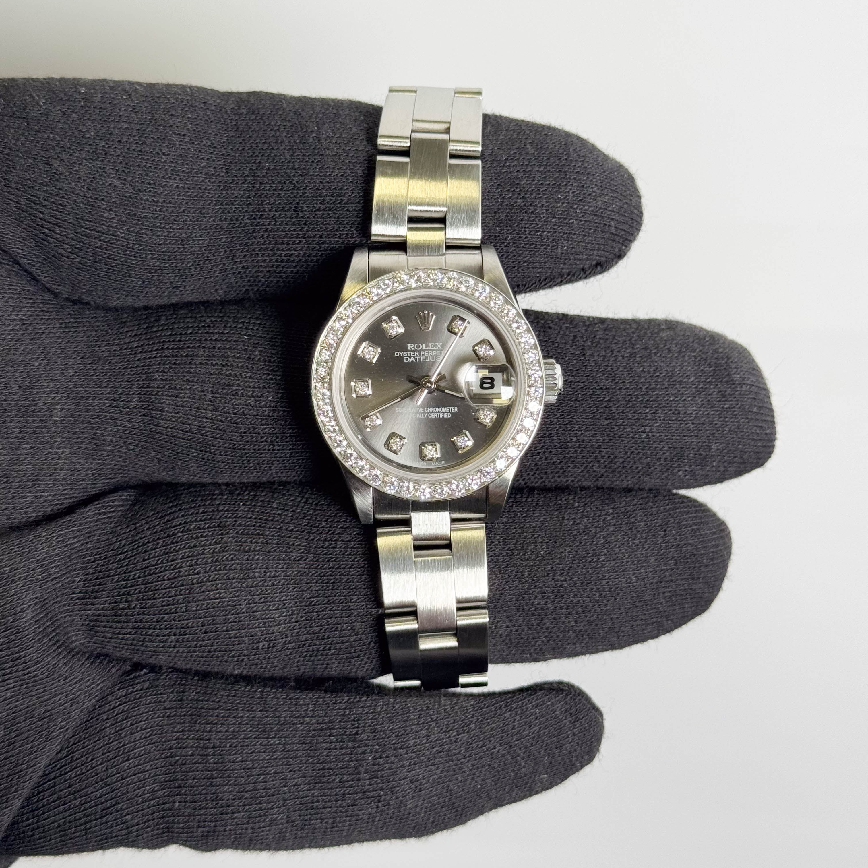 Rolex Oyster Perpetual 26mm Silver Dial Watch Ref# 69190