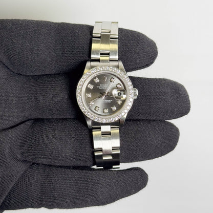 Rolex Oyster Perpetual 26mm Silver Dial Watch Ref# 69190